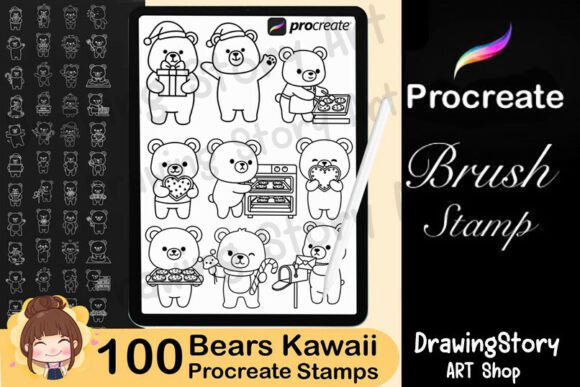 100 Procreate Bears Stamps Brush Set: A Practical Guide for Digital Artists and Creators