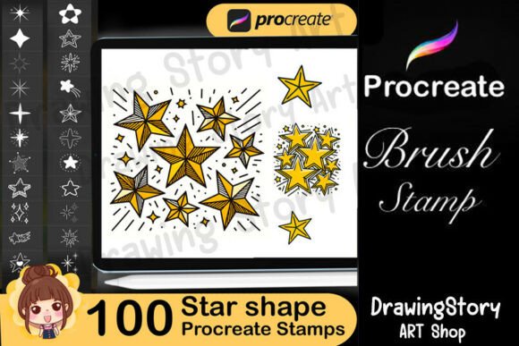 100 Star Shape Stamps Procreate Brush: A Practical Tool for Creative Workflows