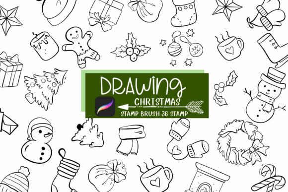 36 Festive Procreate Brushes for Christmas Joy