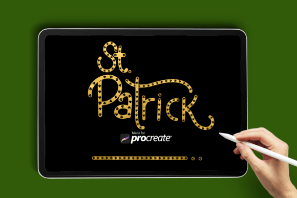 Clover Monoline Brush for Procreate: A St Patrick Day Brush for Creative Charm