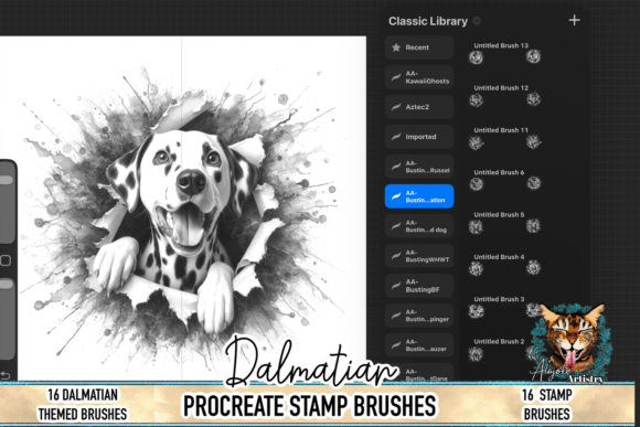 Dalmatian Procreate Brush Stamps: A Strategic Creative Tool for Artists and Designers