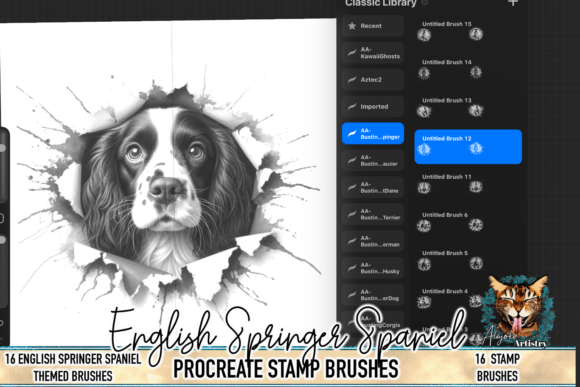 English Springer Spaniel Procreate Brush: A Practical Tool for Pet Portrait Artists