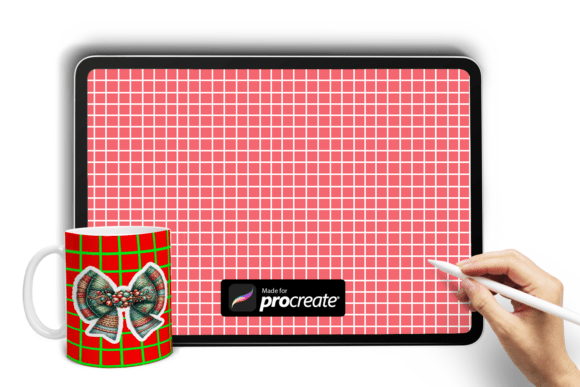 Enhance Your Digital Art with the Grid Pattern Procreate Brush