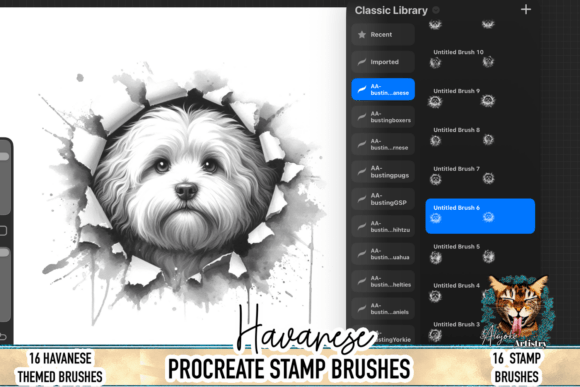 Enhancing Digital Art with Havanese Procreate Brush Stamps: A Strategic Tool for Creative Professionals