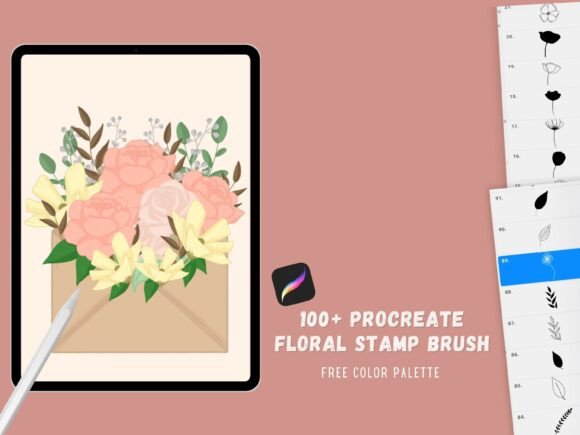 Procreate Flower Botanical Stamp Brush: Speedy, Stylish Art Made Simple