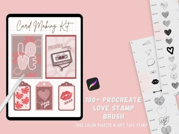 Procreate Love Valentine’s Stamp Brush: A Creative Toolkit for Modern Card Design