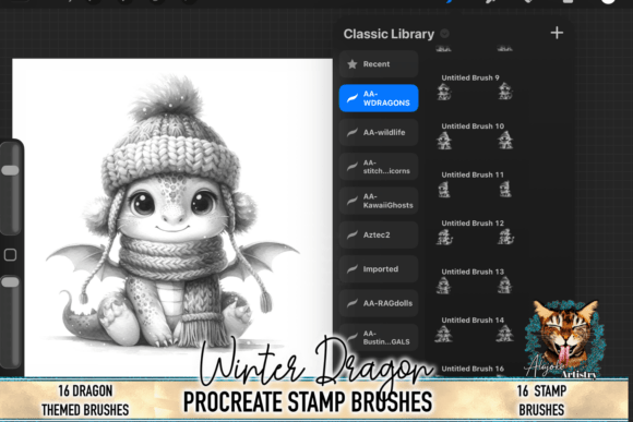 Winter Dragons Procreate Brush Set: A Practical Tool for Fantasy Illustration Workflows